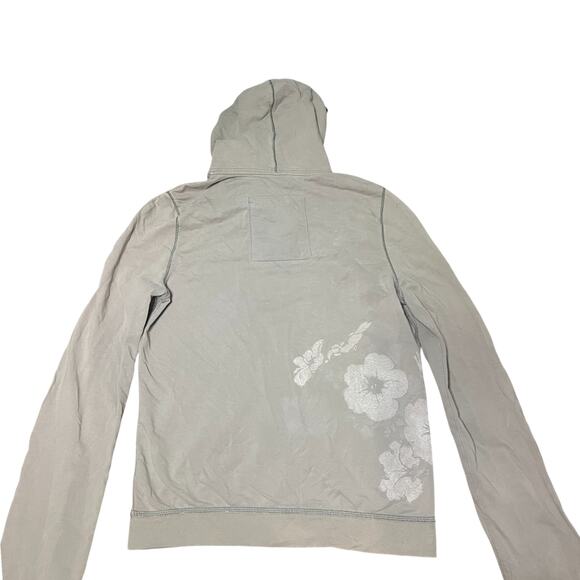 Hollister Gray Zip Up Hoodie Size Large - Picture 3 of 4